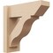 Ekena Millwork 6-in W x 16-in D x 16-in H Funston Slat Rough Cedar Woodgrain TimberThane Outlooker, Primed Tan OUTUR060X16X16FST24RCPR - alternate 1